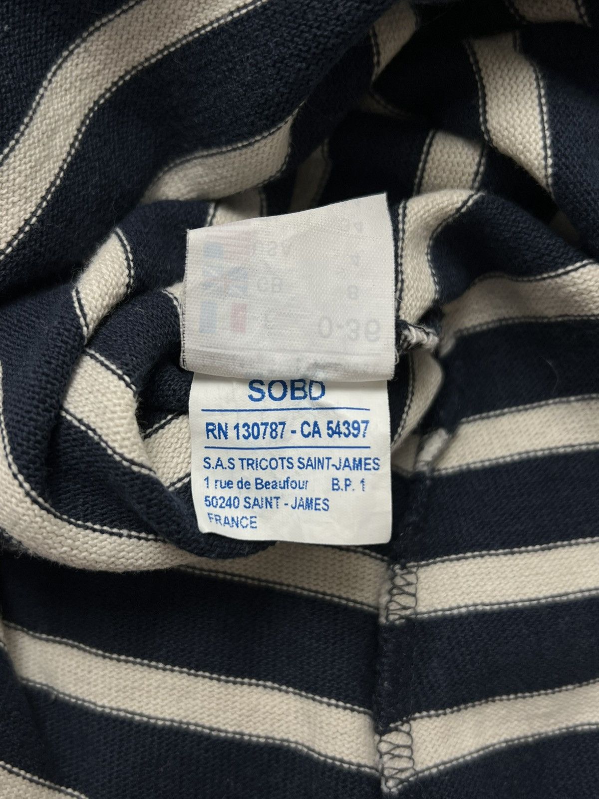 Saint James Saint James Striped Long Sleeve Jean Paul Vibe Kurt Cobain Size XS / US 0-2 / IT 36-38 - 6 Thumbnail