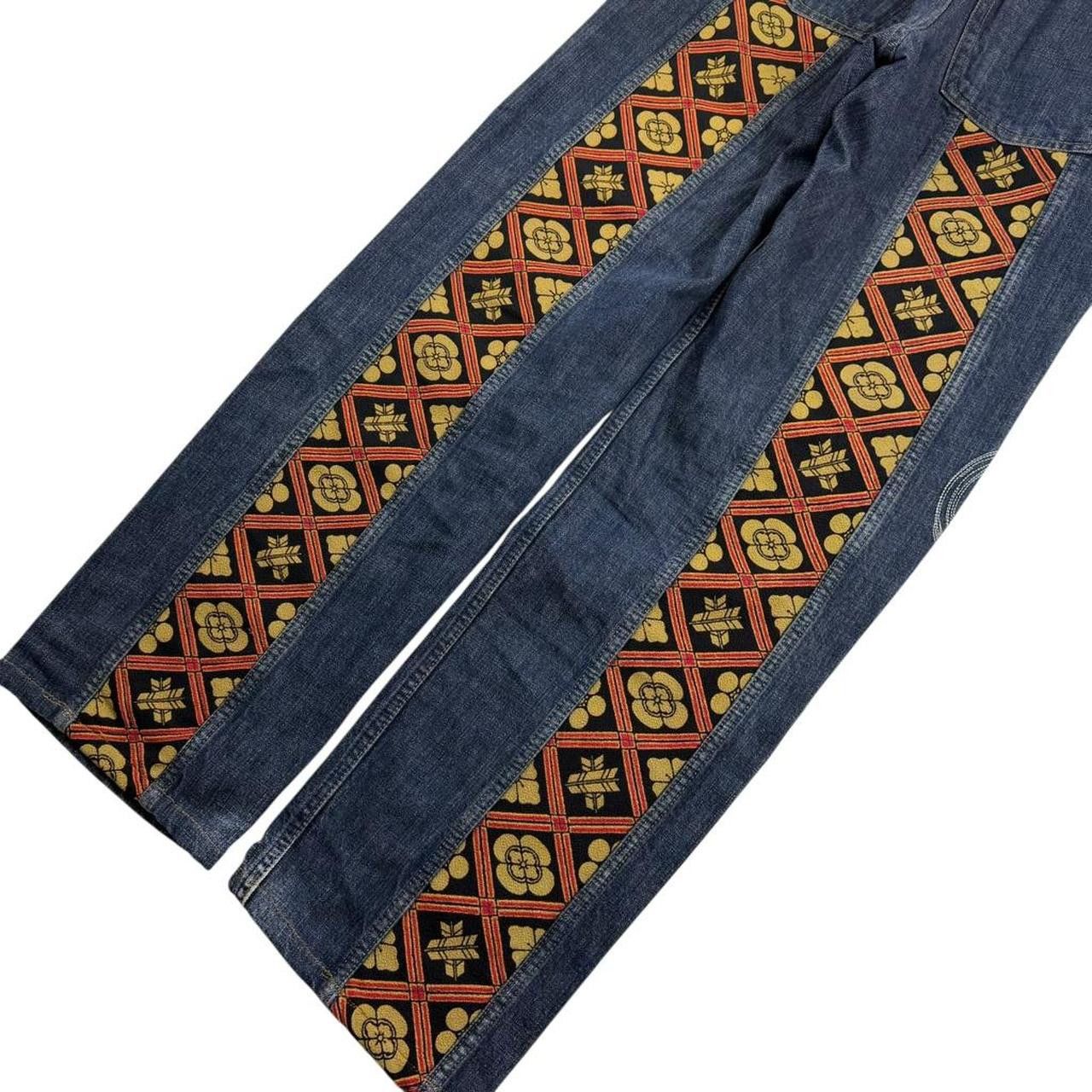 Karakuri Tamashii Karakuri Tamashii Embroidered Koi Japanese Jeans - Waist 30 Size US 30 / EU 46 - 6 Thumbnail