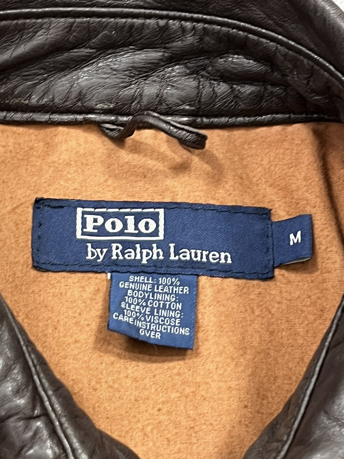 Polo Ralph Lauren Brown Polo Ralph Lauren leather jacket 70s 80s Size US M / EU 48-50 / 2 - 5 Thumbnail