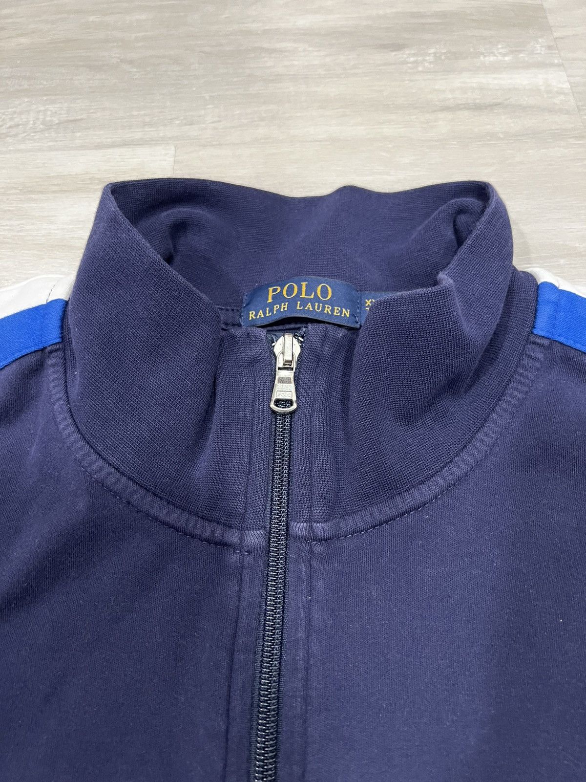 Polo Ralph Lauren × Vintage Vintage Polo Ralph Lauren Navy Blue Zip Up Jacket Size US XXL / EU 58 / 5 - 4 Thumbnail