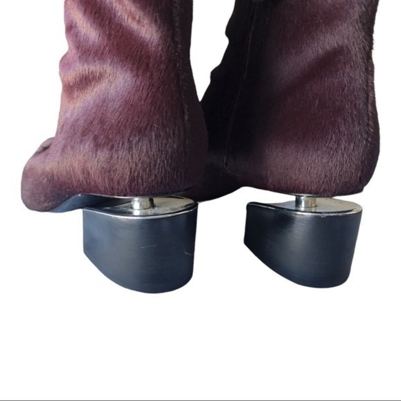 Alexander Wang Authentic Alexander Wang Red Fur Calf Ankle Bootie Size US 7 Size US 7 / IT 37 - 3 Thumbnail