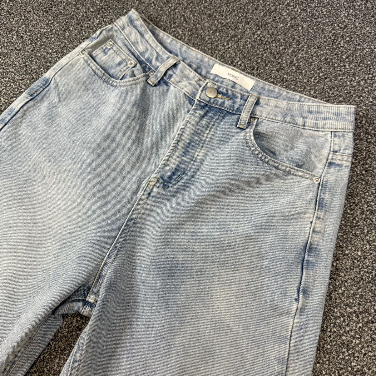 Japanese Brand Vintage 90s Verso High Waist Faded Denim Size 29" - 3 Thumbnail
