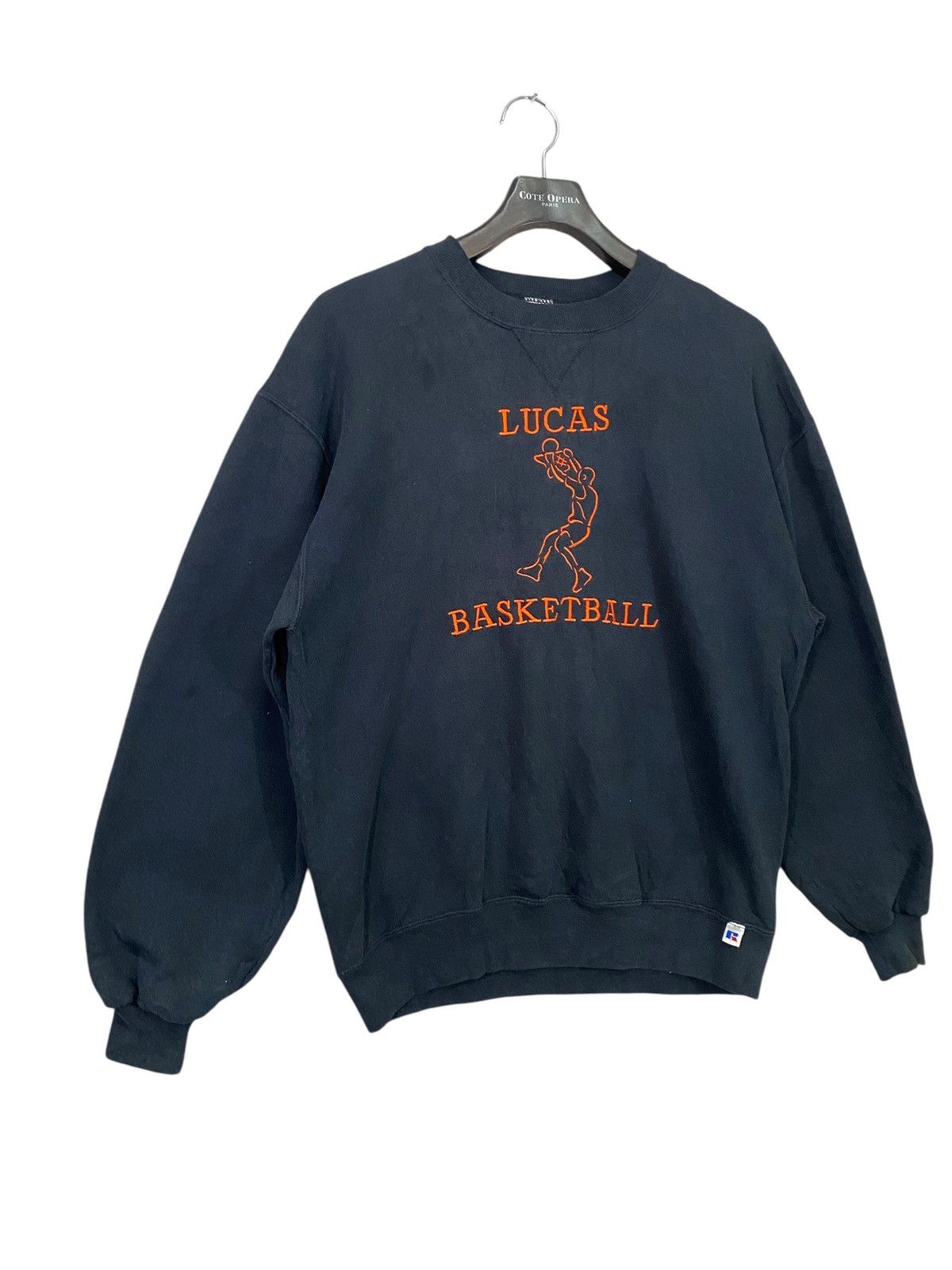 Russell Athletic Vintage 90s lucas basketball sweatshirt crewneck pullover Size US L / EU 52-54 / 3 - 2 Thumbnail