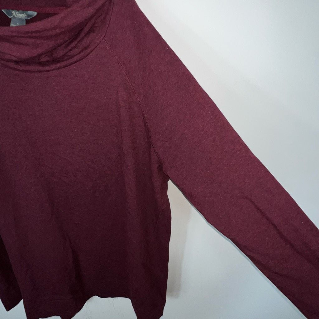 Other Natural Reflections Cowel Neck Long Sleeve Sweater Size L / US 10 / IT 46 - 4 Thumbnail
