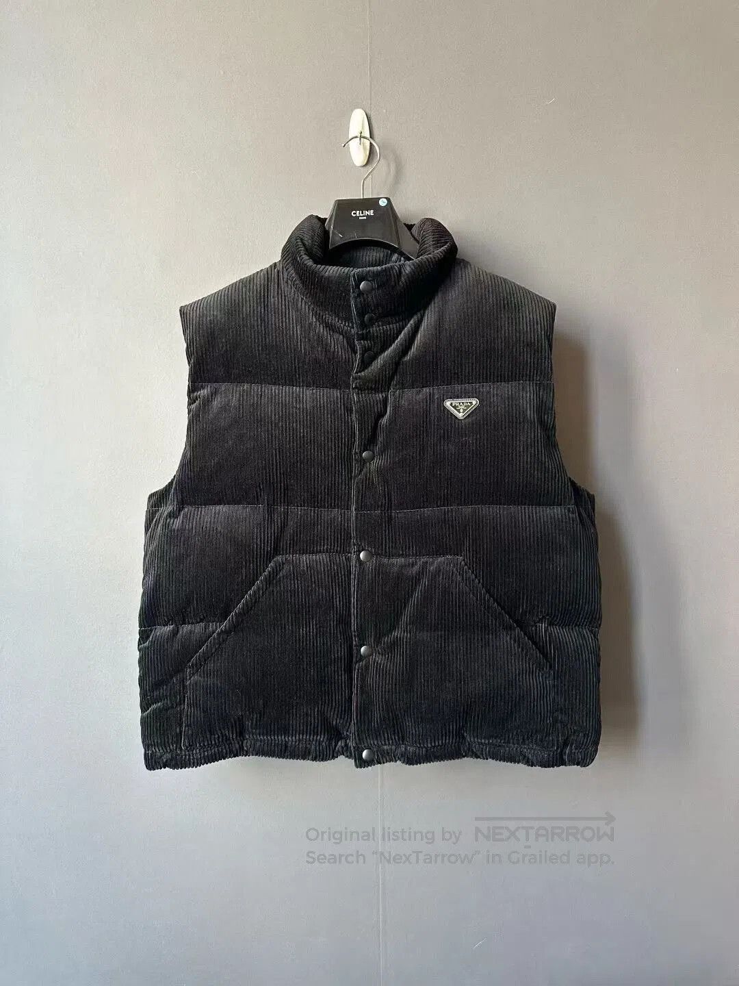 Prada Prada Corduroy Down Vest. Size US XL / EU 56 / 4 - 1 Thumbnail