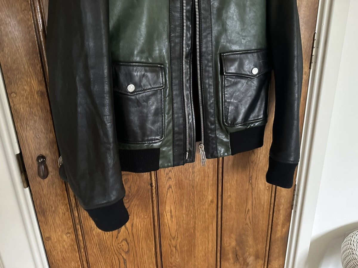Dsquared2 FW12 Dsquared black green leather jacket 50 Archive grail Size US M / EU 48-50 / 2 - 12 Thumbnail