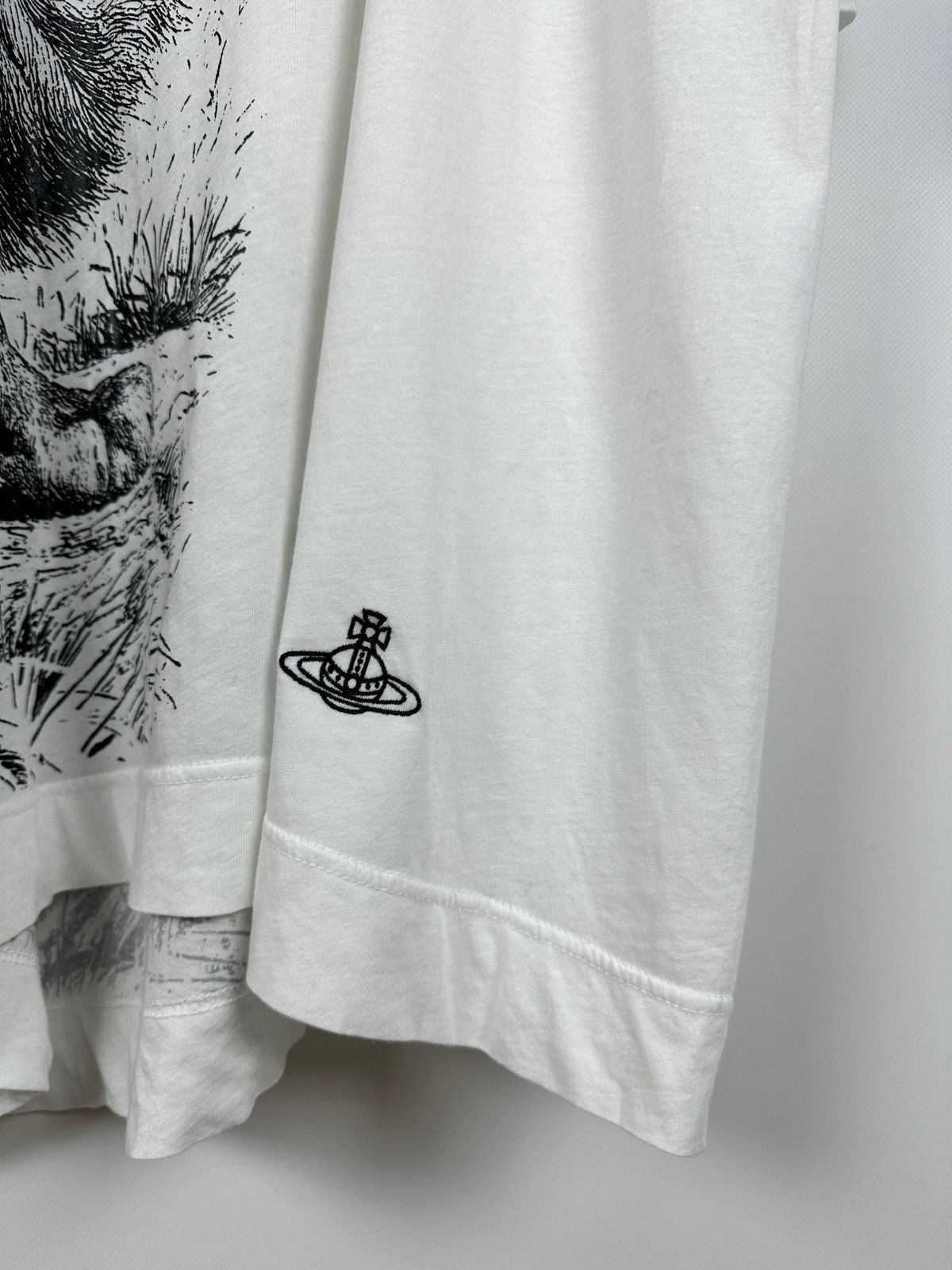 Vivienne Westwood Vivienne Westwood Anglomania Graphic Lion Orb White T-Shirt Size US XL / EU 56 / 4 - 9 Thumbnail