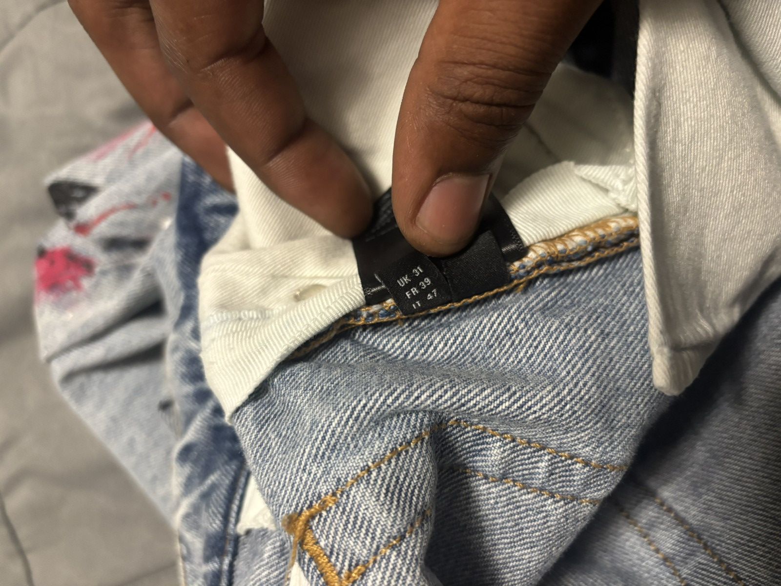 Amiri Amiri paint splatter jeans Size US 31 - 6 Thumbnail