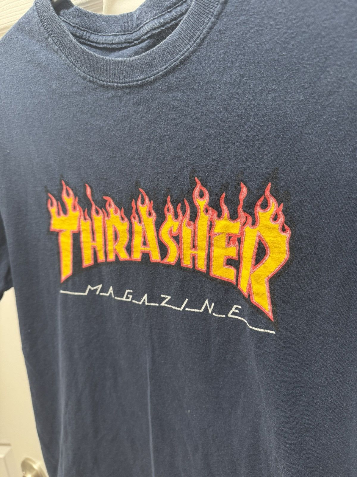 Thrasher × Vintage Thrasher Magazine Vintage Skateboard Faded T-Shirt Dark Blue Size US S / EU 44-46 / 1 - 2 Thumbnail