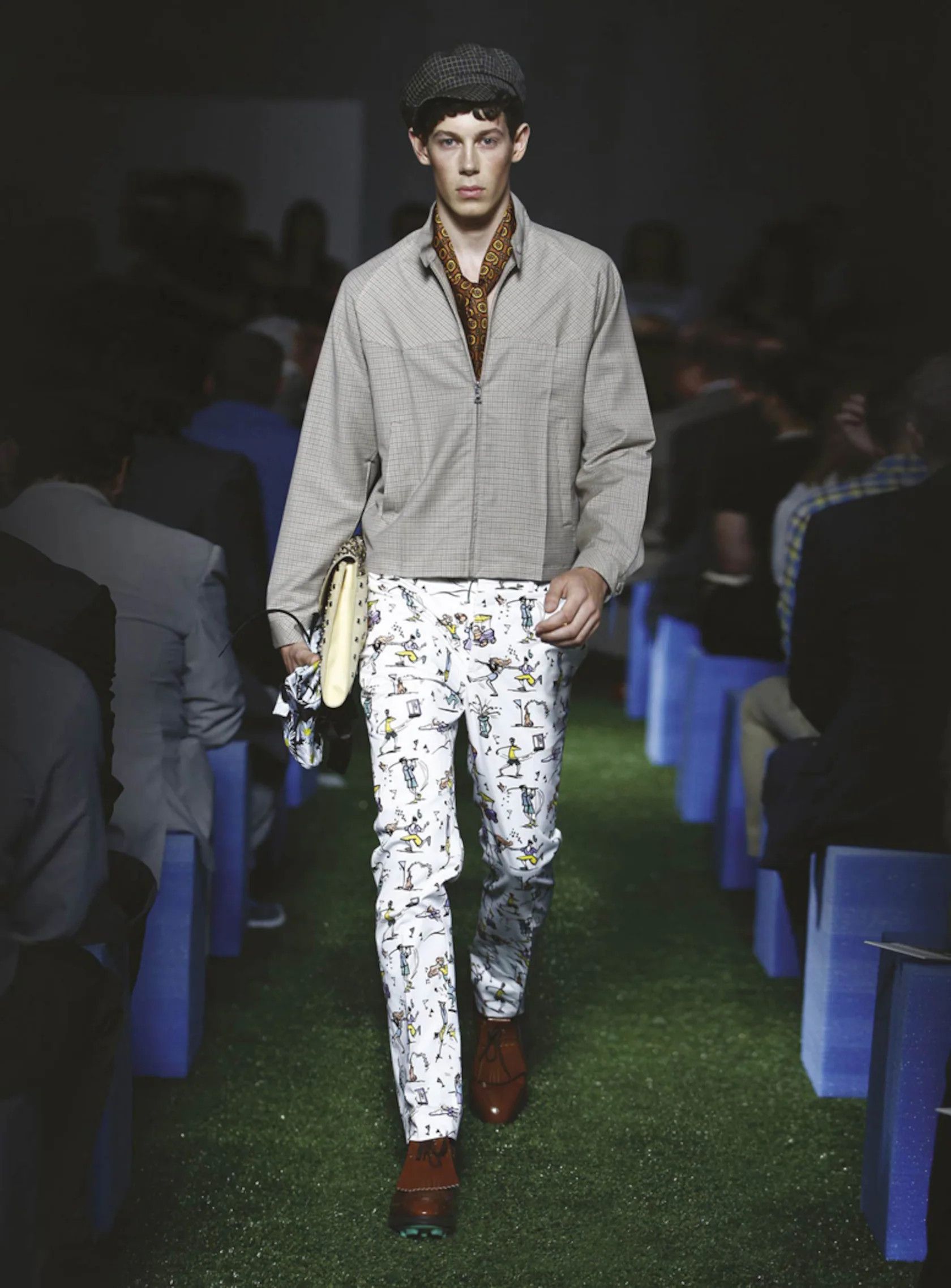 Prada Prada S/S 12 - surf print short Size US 33 - 20 Thumbnail