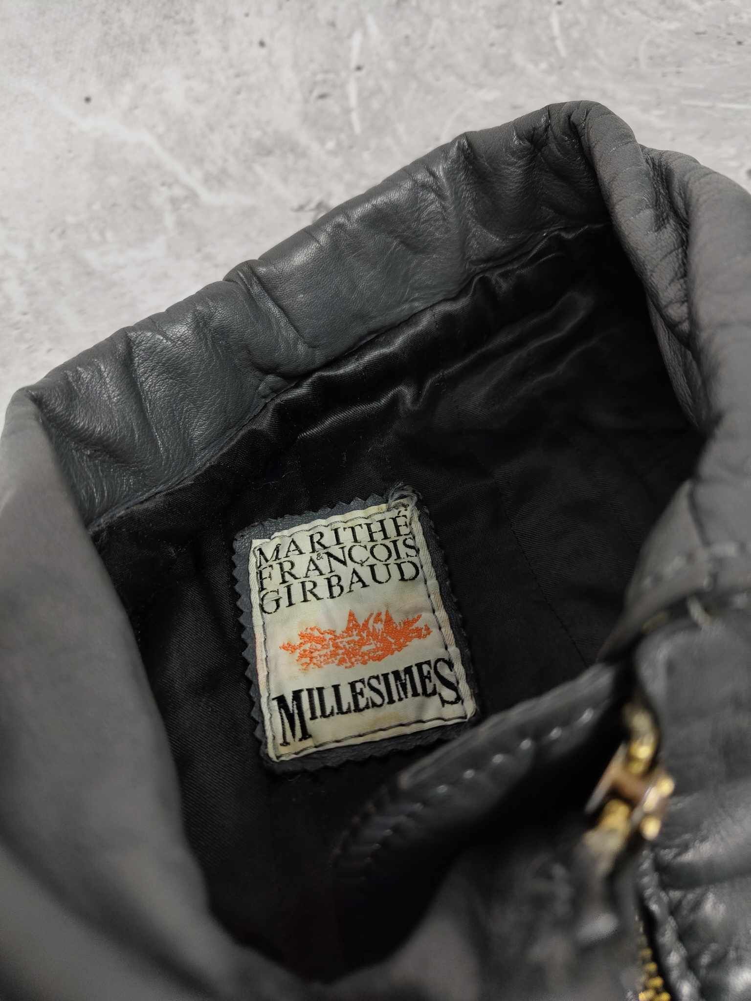 Marithe + Francois Girbaud 80s Vintage Marithé + François Girbaud Leather Bomber Jacket Size US XL / EU 56 / 4 - 5 Thumbnail