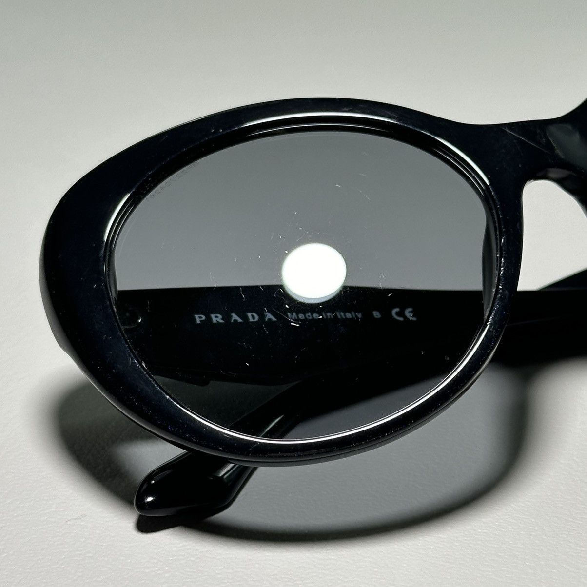Prada Prada Milano SPR26Q Oversized Cat Eye Black Sunglasses Size ONE SIZE - 7 Thumbnail
