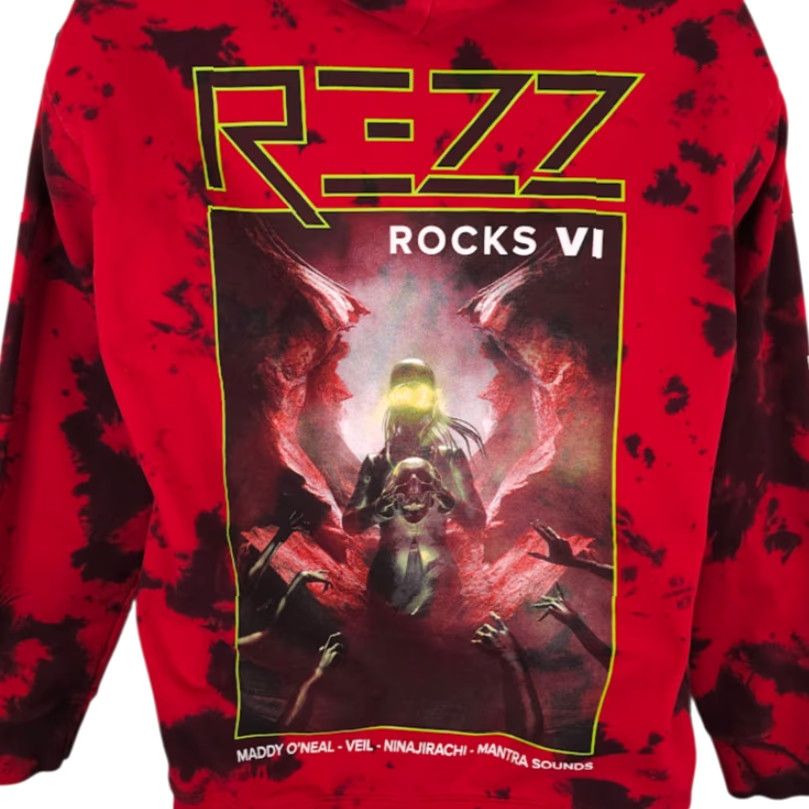 Vintage REZZ Rocks VI Sweatshirt Hoodie Mens Small Red Rocks Amphitheatre 2024 EDM, electronic, new beat, pop punk, techno Pullover Hooded Shirt Size US S / EU 44-46 / 1 - 2 Thumbnail