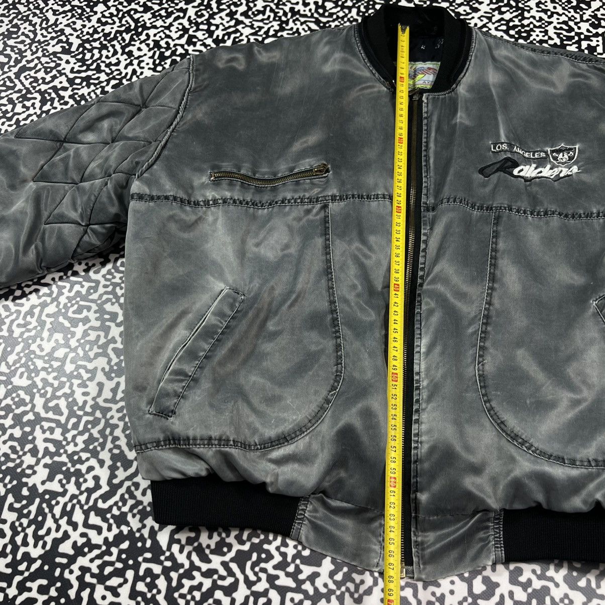 NFL Vintage 90s NFL Raiders LA Bomber Jacket Retro USA Style Size US M / EU 48-50 / 2 - 23 Thumbnail