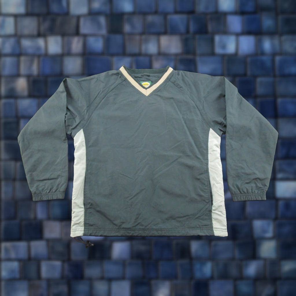 Vintage Cabelas Windbreaker Jacket Mens Size M Green Ripstop Pullover V Neck Outdoor Outdoor Jacket Regular Fit Nylon Patch Logo Stand-Up Collar Size US M / EU 48-50 / 2 - 1 Thumbnail