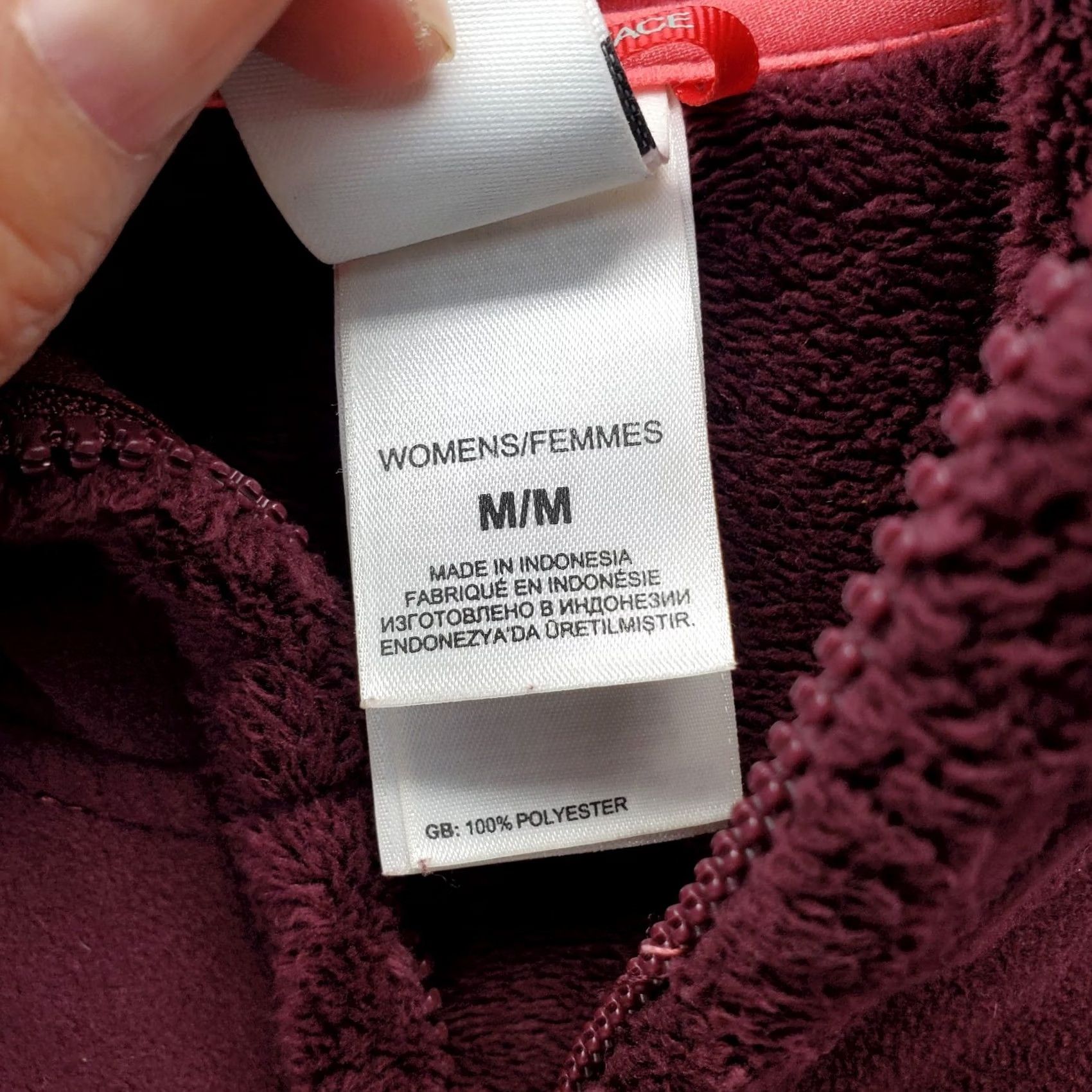 The North Face The North Face Jacket Womens M Burgundy Fuzzy Berry Fleece Sherpa Lined Full Zip Size M / US 6-8 / IT 42-44 - 7 Thumbnail