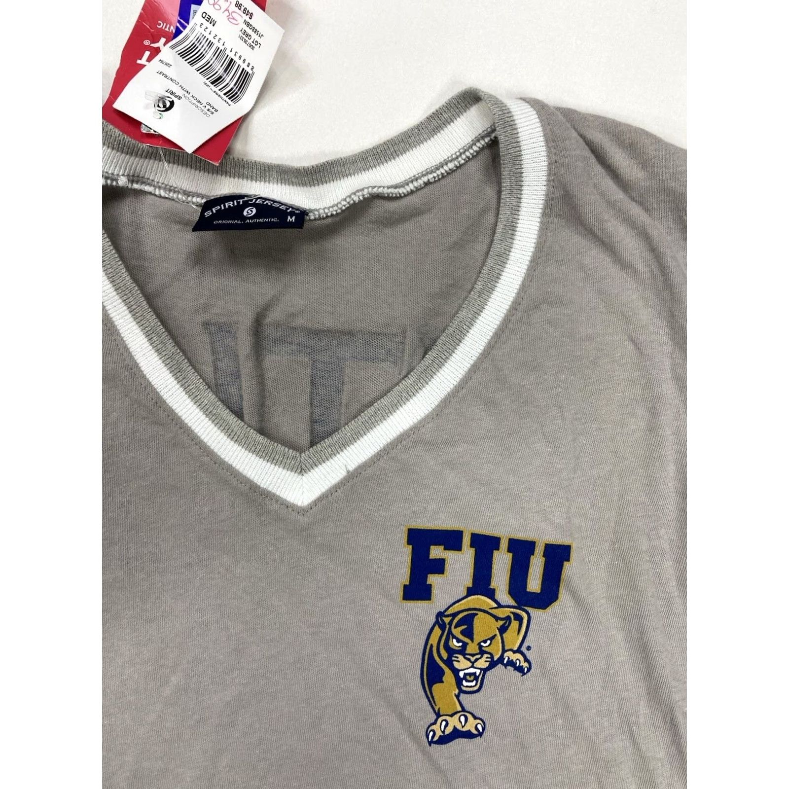 ESPIRIT VINTAGE Spirit FIU Panthers T-shirt Women Medium Gray Short Sleeve University Size M / US 6-8 / IT 42-44 - 3 Thumbnail