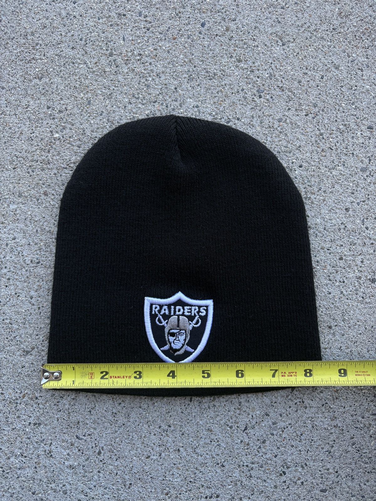 NFL Vintage 1990s NFL L.A. Raiders Logo Embroidered Snow Beanie Size ONE SIZE - 5 Thumbnail