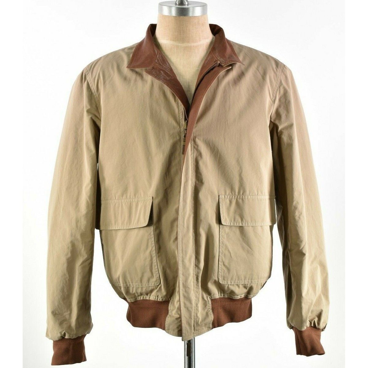 Luciano Barbera Luciano Barbera Jacket Size XL US In Brown Leather Size US XL / EU 56 / 4 - 5 Thumbnail