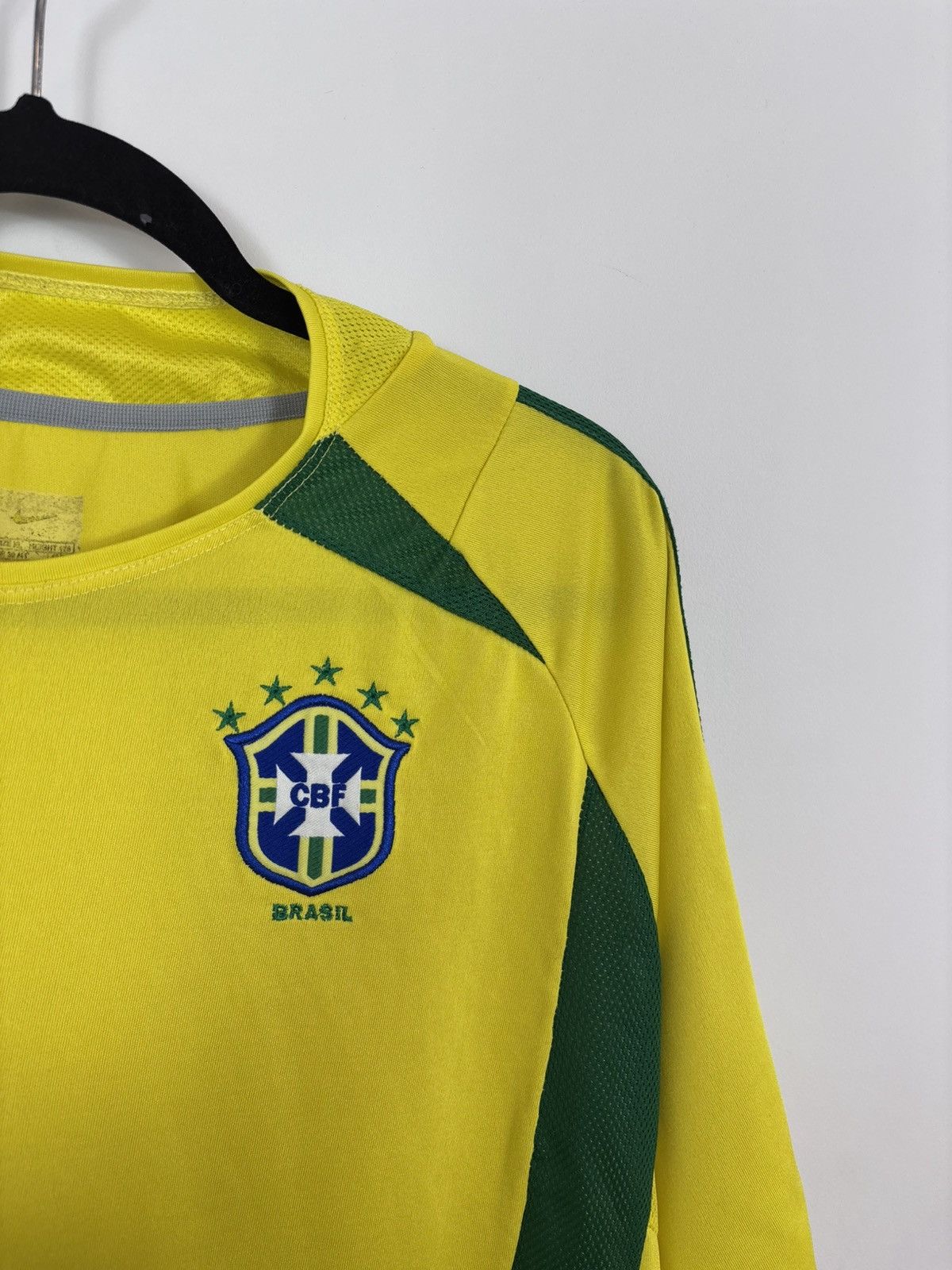 Nike Nike Brazil National Team World Cup 2002/04 Soccer Jersey Size US XL / EU 56 / 4 - 6 Thumbnail