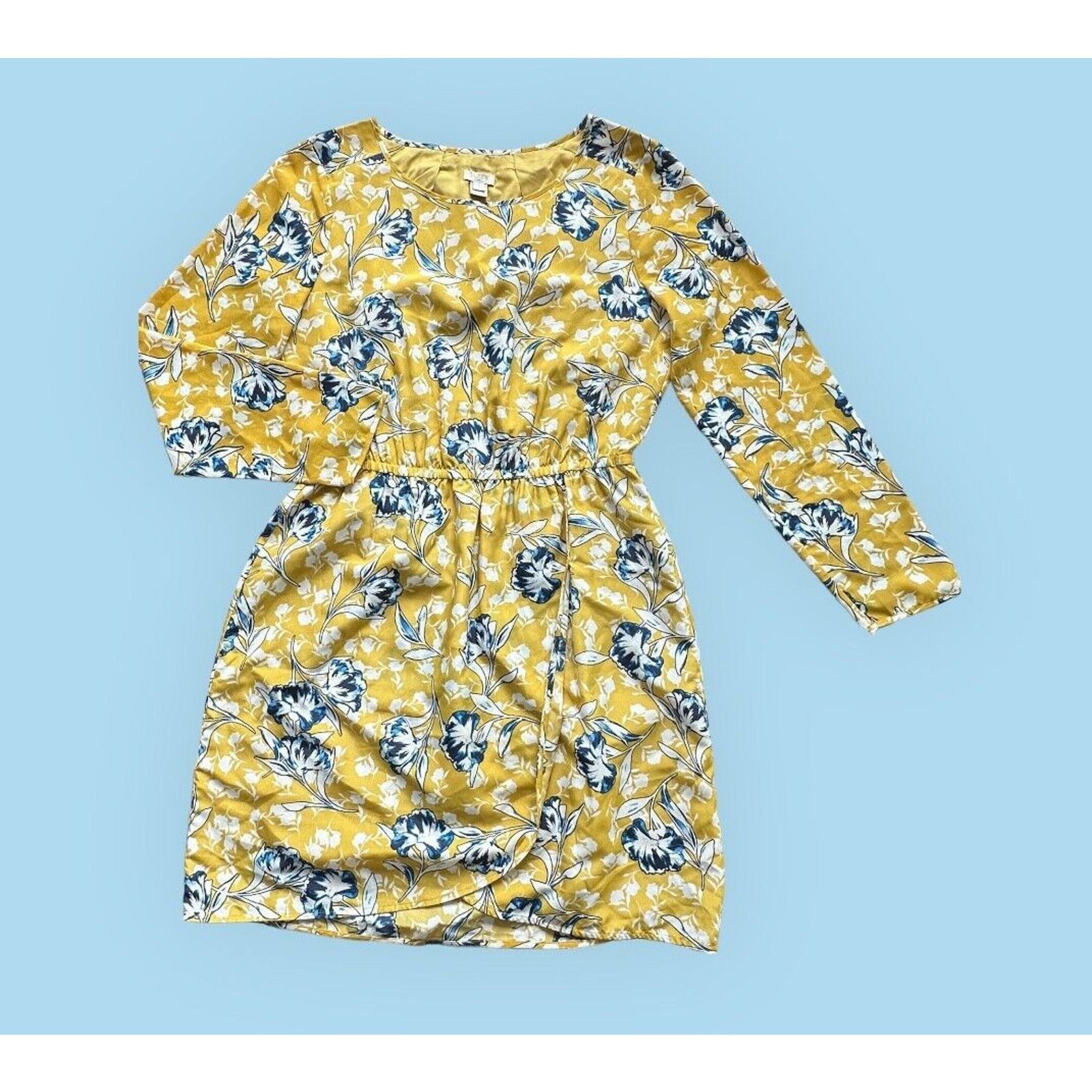 J.Crew J. Crew Floral lined Long sleeve Dress Size 4 Size S / US 4 / IT 40 - 1 Thumbnail