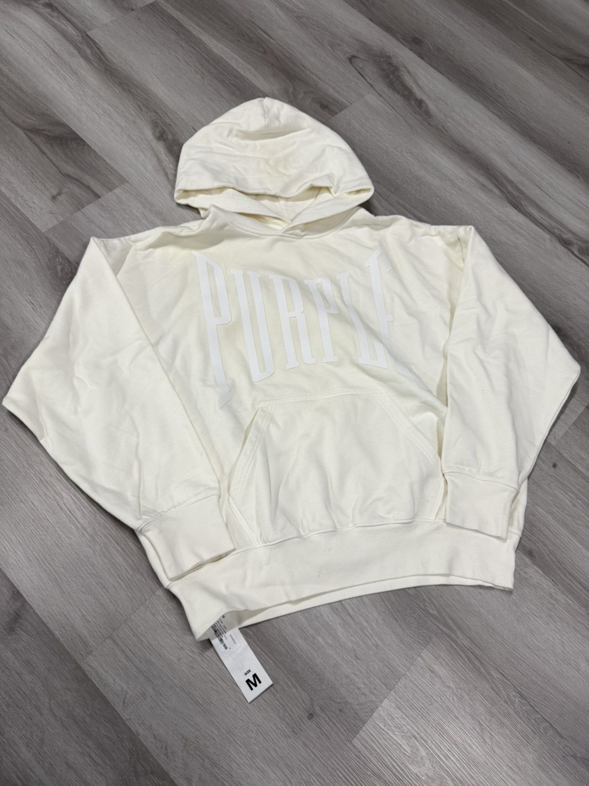 Purple Brand Purple Brand MWT Fleece Pullover Hoodie Coconut Milk Size US M / EU 48-50 / 2 - 1 Thumbnail