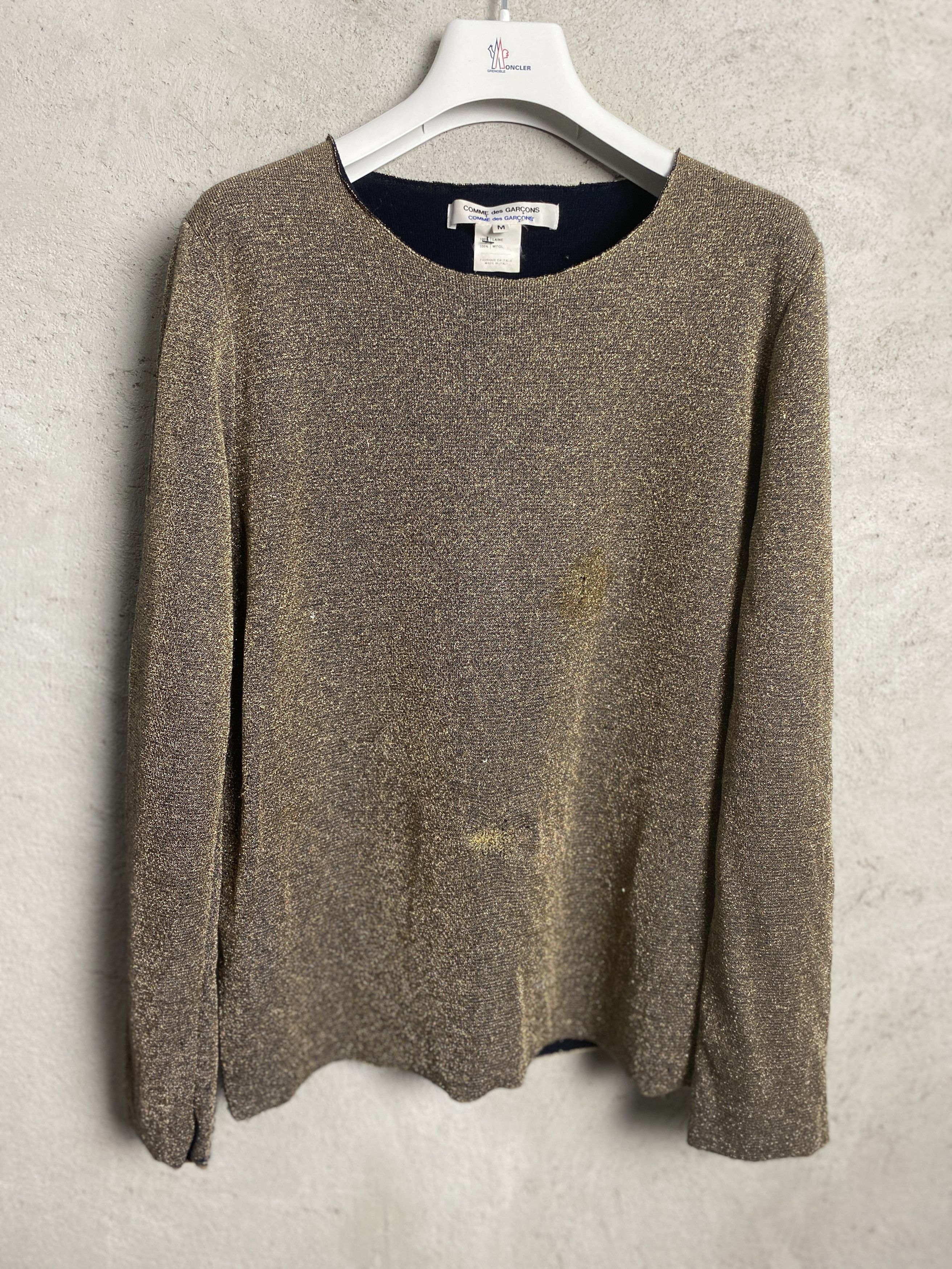 Comme des Garcons Comme des Garcons wool gold sweater knitwear Size M / US 6-8 / IT 42-44 - 1 Thumbnail