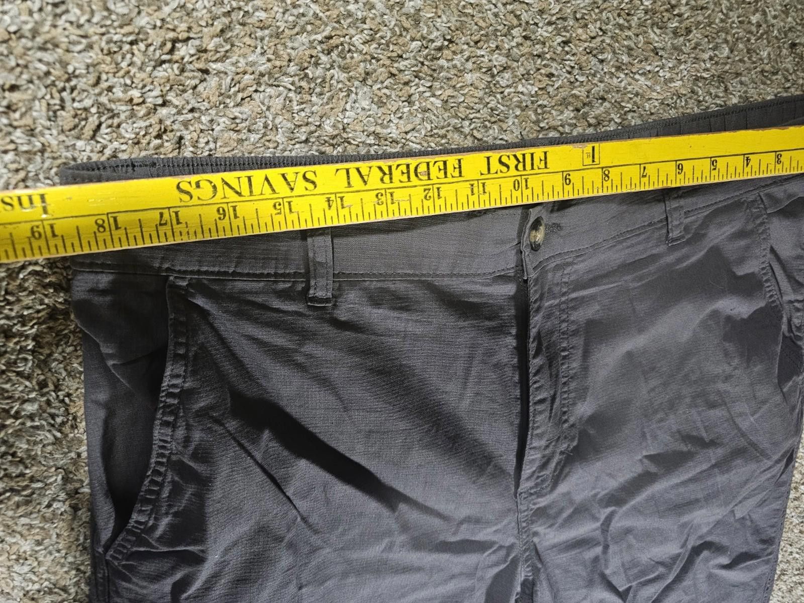 Eddie Bauer Eddie Bauer Ripstop Hiking Pants Men's 38x32 Gray Size US 38 / EU 54 - 3 Thumbnail