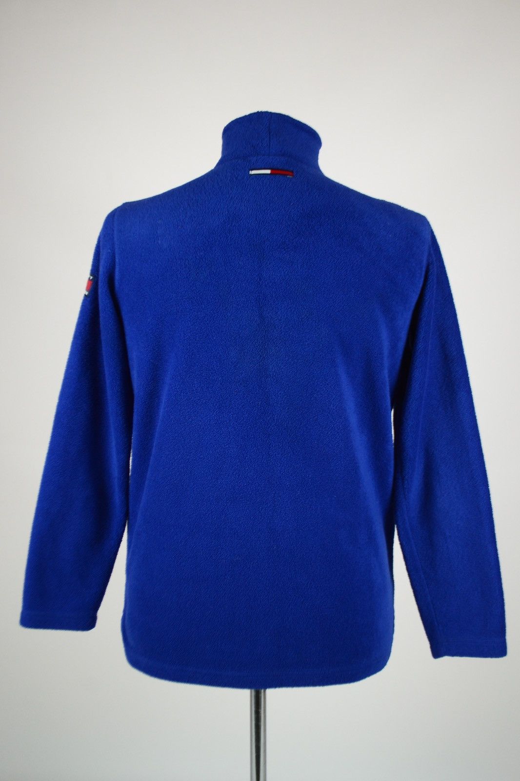 Tommy Hilfiger × Tommy Jeans × Vintage 90's Big Logo Long Sleeve Fleece Turtleneck Sweatshirt Jumper Pullover Size US S / EU 44-46 / 1 - 3 Thumbnail