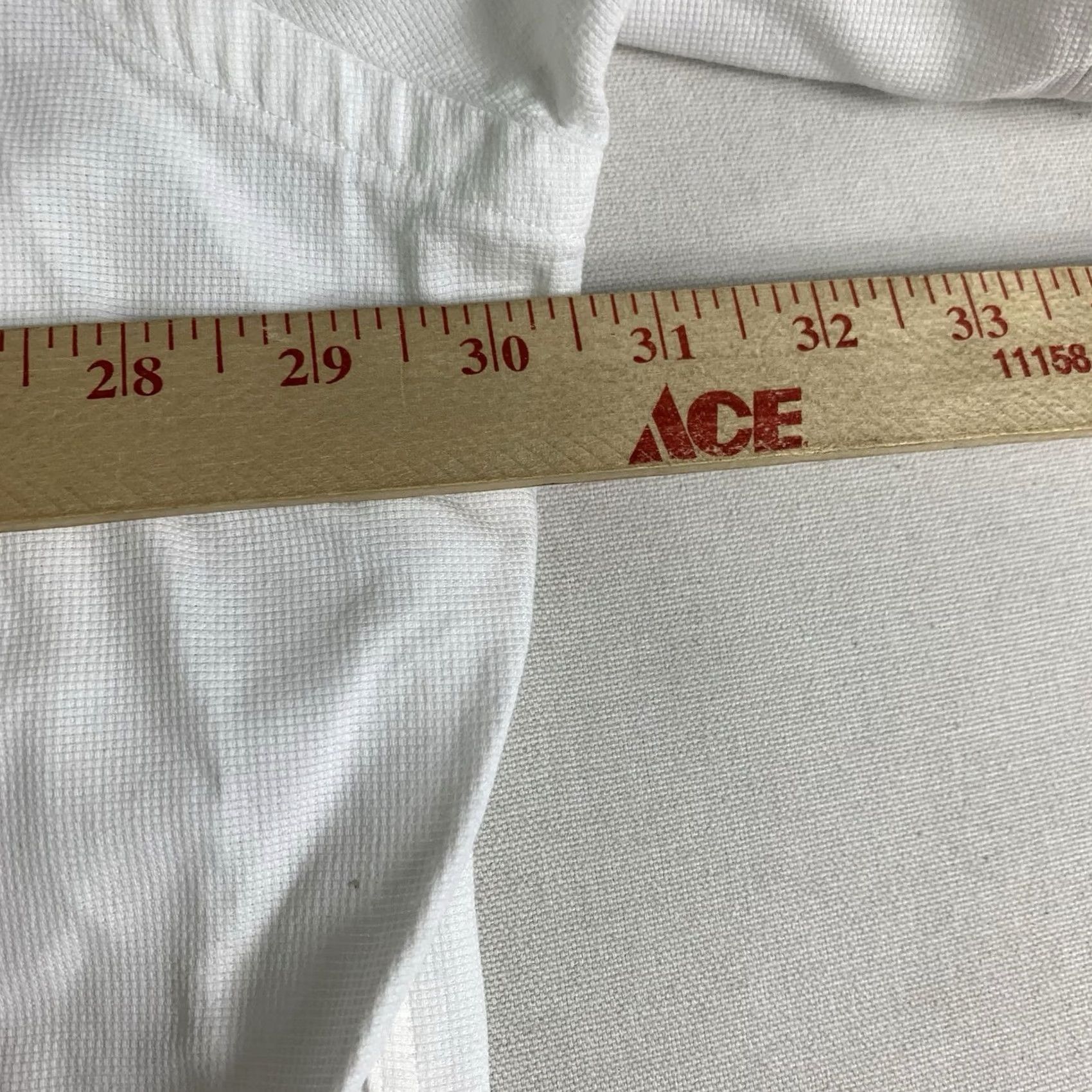 Polo Ralph Lauren VINTAGE Polo Ralph Lauren Button-Up Shirt Mens 3XLT White Short Sleeve Loop Collar Shirt Bed/Solid Pattern Mens Size US XXL / EU 58 / 5 - 6 Thumbnail