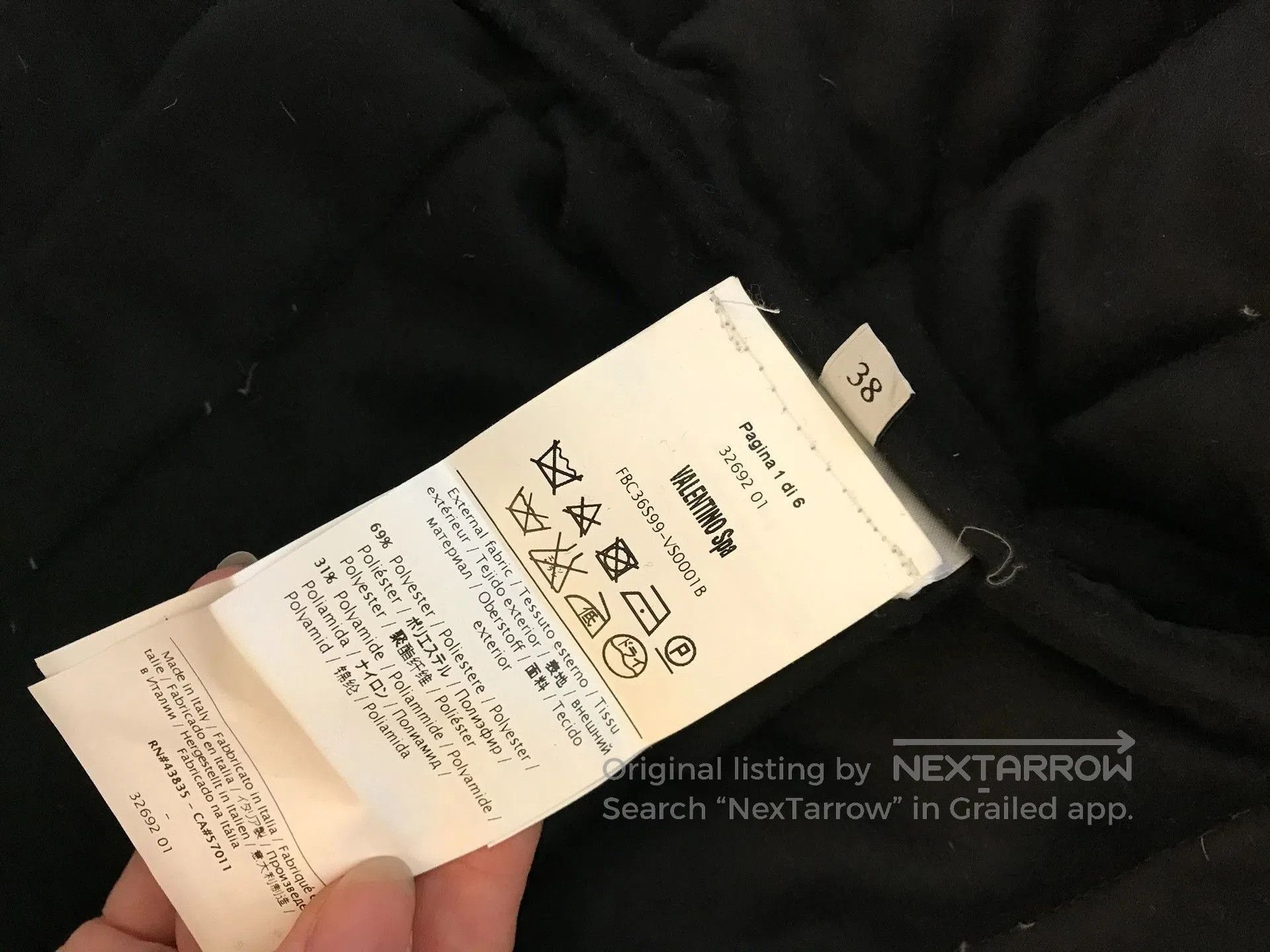 Valentino Valentino Black Down Cloak Coat. Size S / US 4 / IT 40 - 7 Thumbnail