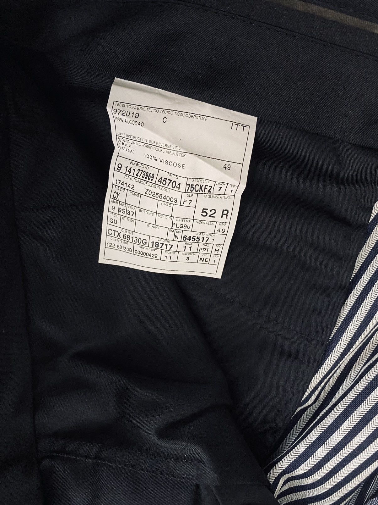 Gucci Gucci 🇮🇹 Blue Chevron Vertigo Striped Pants 52 NW Size US 36 / EU 52 - 11 Thumbnail