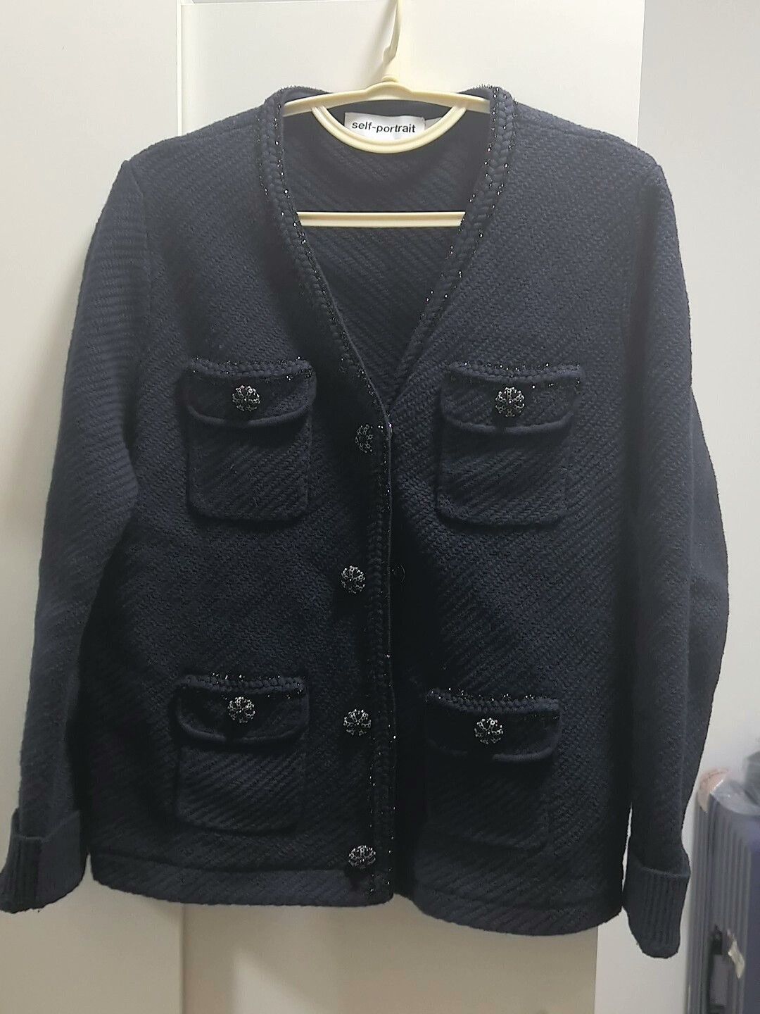Self-Portrait Self Portrait Jacket with Four Pockets Size L / US 10 / IT 46 - 1 Thumbnail