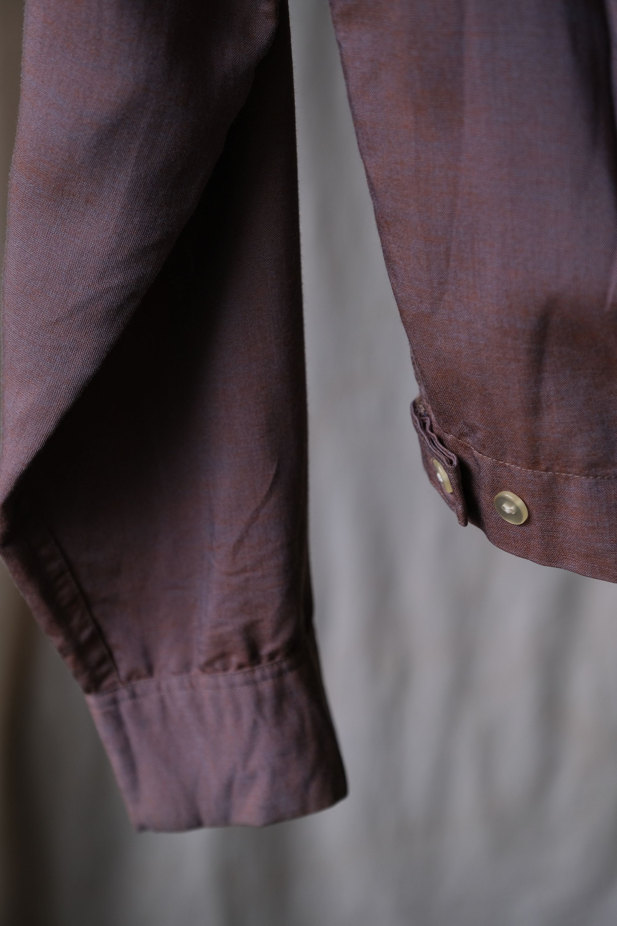 Vintage 1950’s CAMPUS 2-Tone Rayon Gabardine Velet Shirt Rockabilly Size US M / EU 48-50 / 2 - 7 Thumbnail