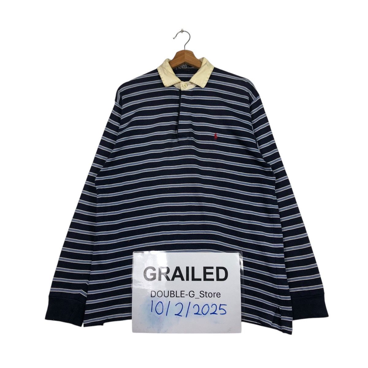 Polo Ralph Lauren Polo Ralph Lauren Old School Rugby Striped Design Collogue Size US M / EU 48-50 / 2 - 1 Thumbnail