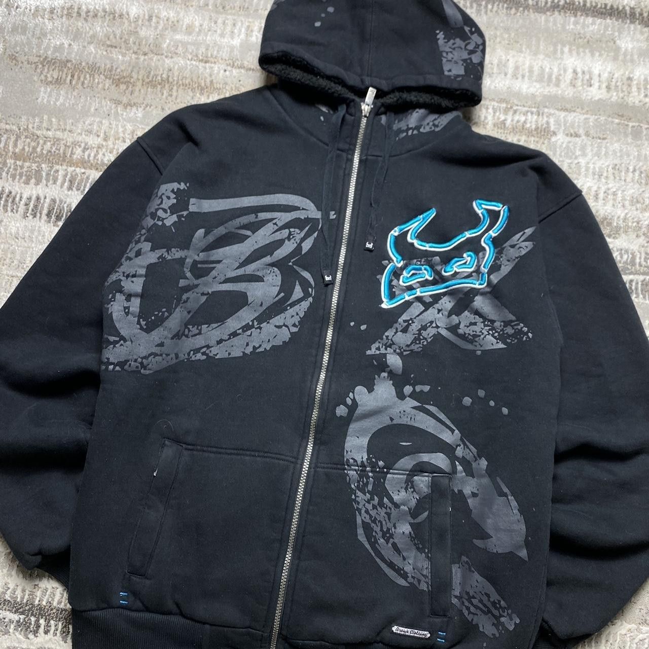 Japanese Brand Vintage Y2K Insulated Zip Hoodie Black XL Size US XL / EU 56 / 4 - 2 Thumbnail