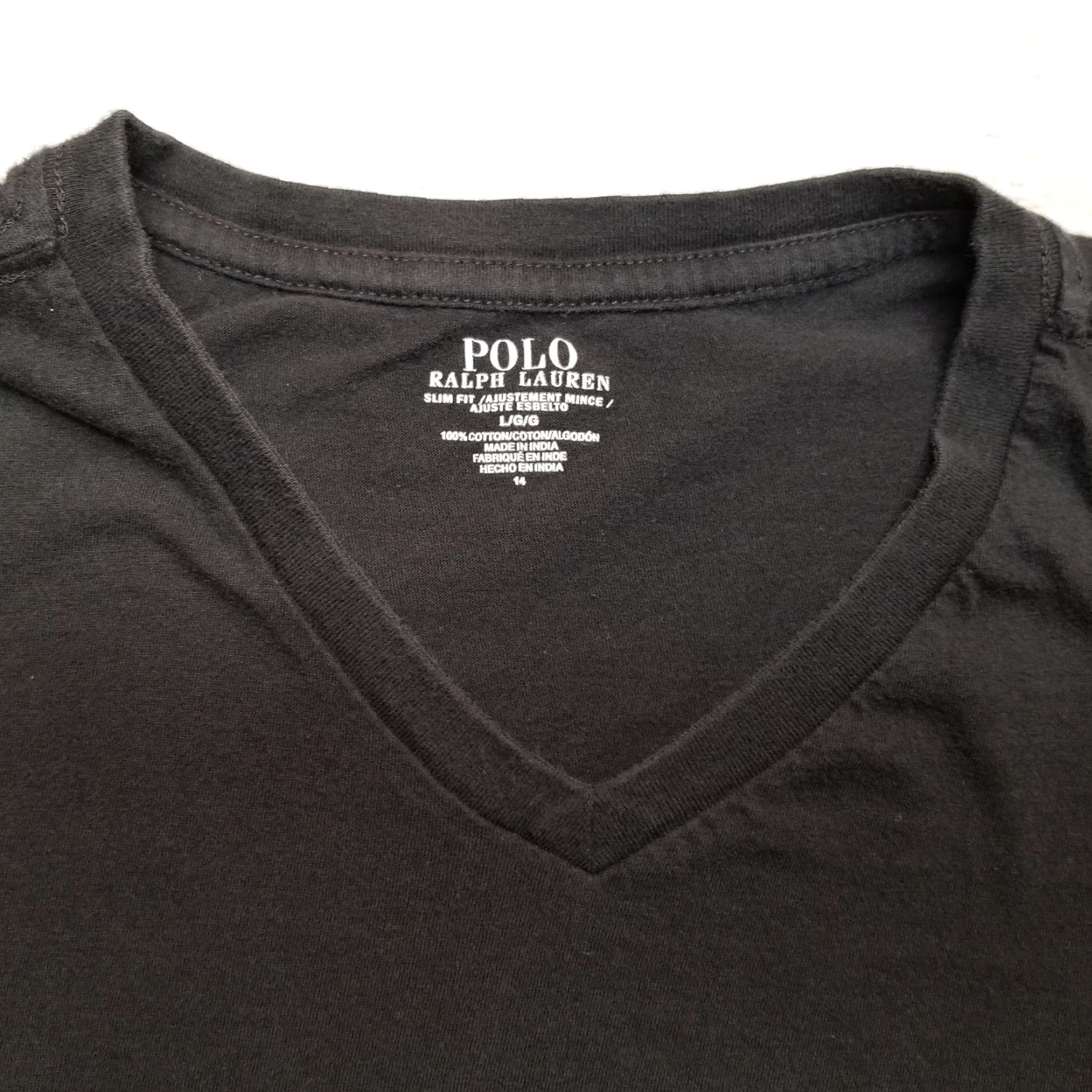 Polo Ralph Lauren Ralph Lauren Shirt Womens L Black Crewneck Tee Red Pony Logo Casual TEE Polo Shirt Ladies Large Black Logo Tee Casual Size L / US 10 / IT 46 - 3 Thumbnail