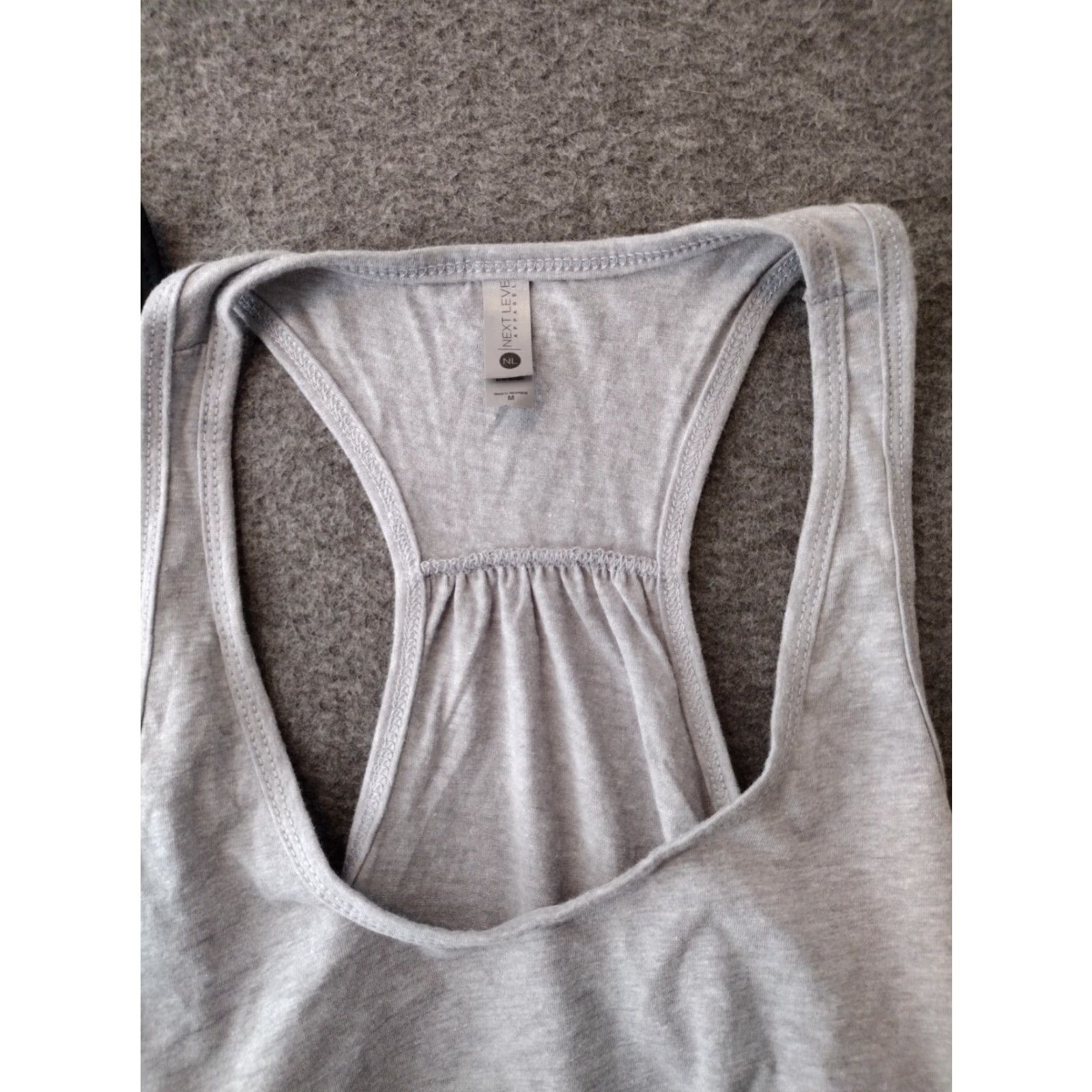 Next Level Next Level Women’s Racerback Tank Top Gray/Black 2-Pack Size M Size M / US 6-8 / IT 42-44 - 3 Thumbnail