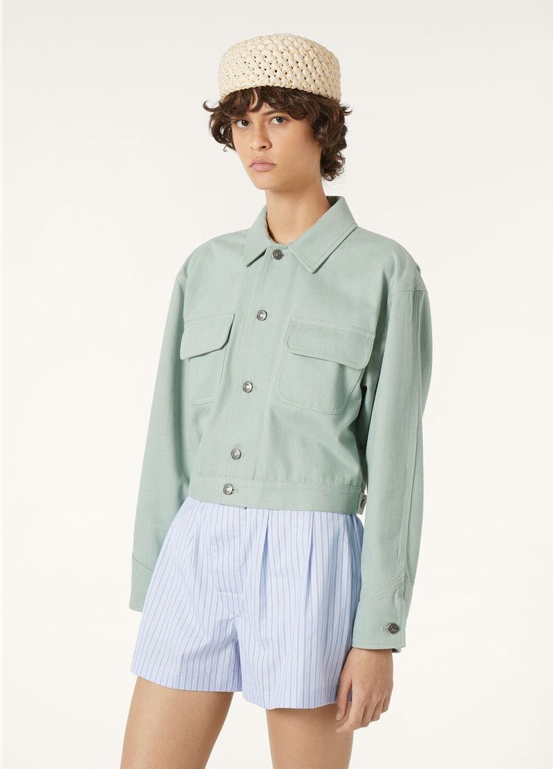 Loro Piana o1srvl11e0526 FAP1327 Bekky Jacket in Light Green Size S / US 4 / IT 40 - 3 Thumbnail