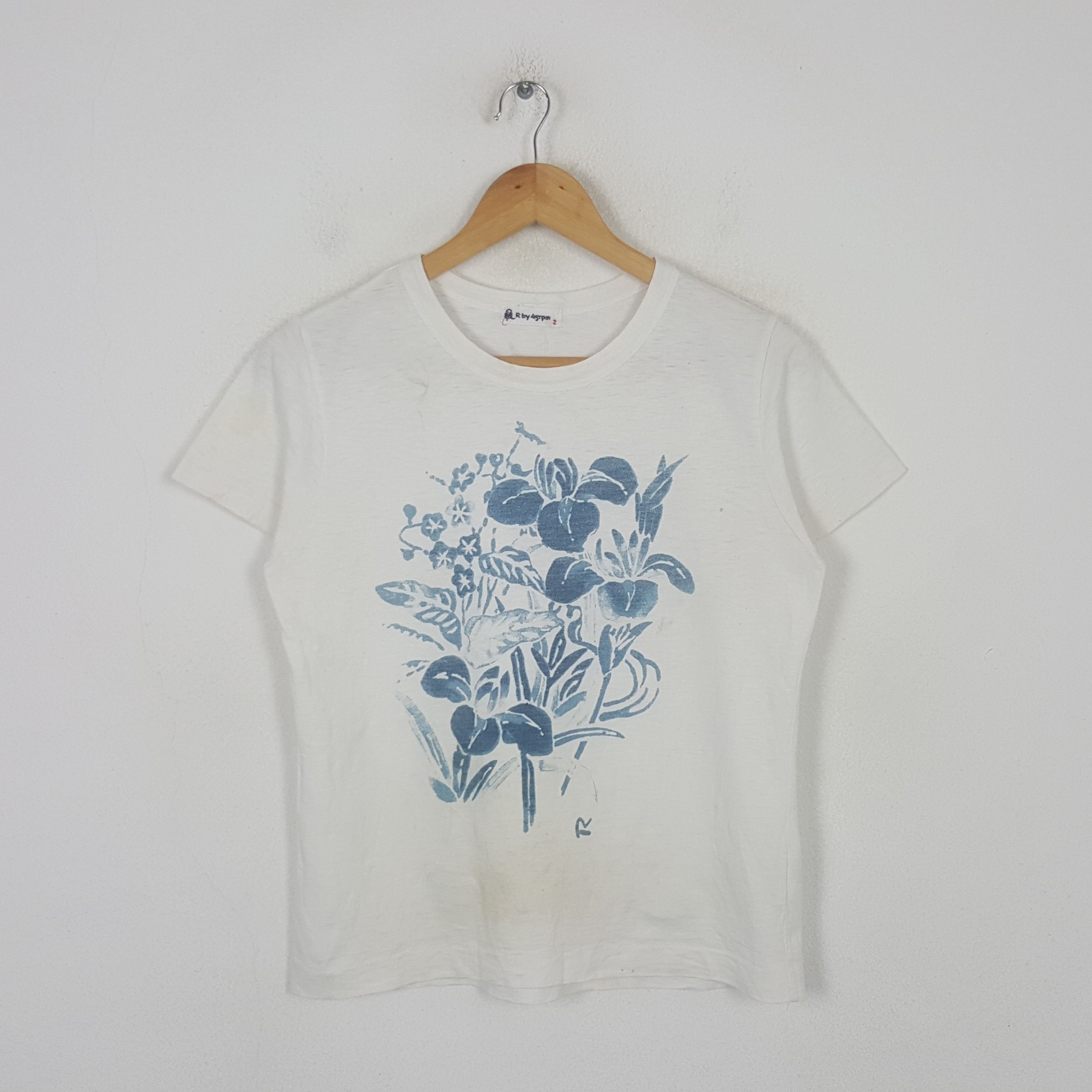 45rpm Vintage 45rpm Japanese Brand Flower Tshirt C299N9 Size US S / EU 44-46 / 1 - 1 Thumbnail