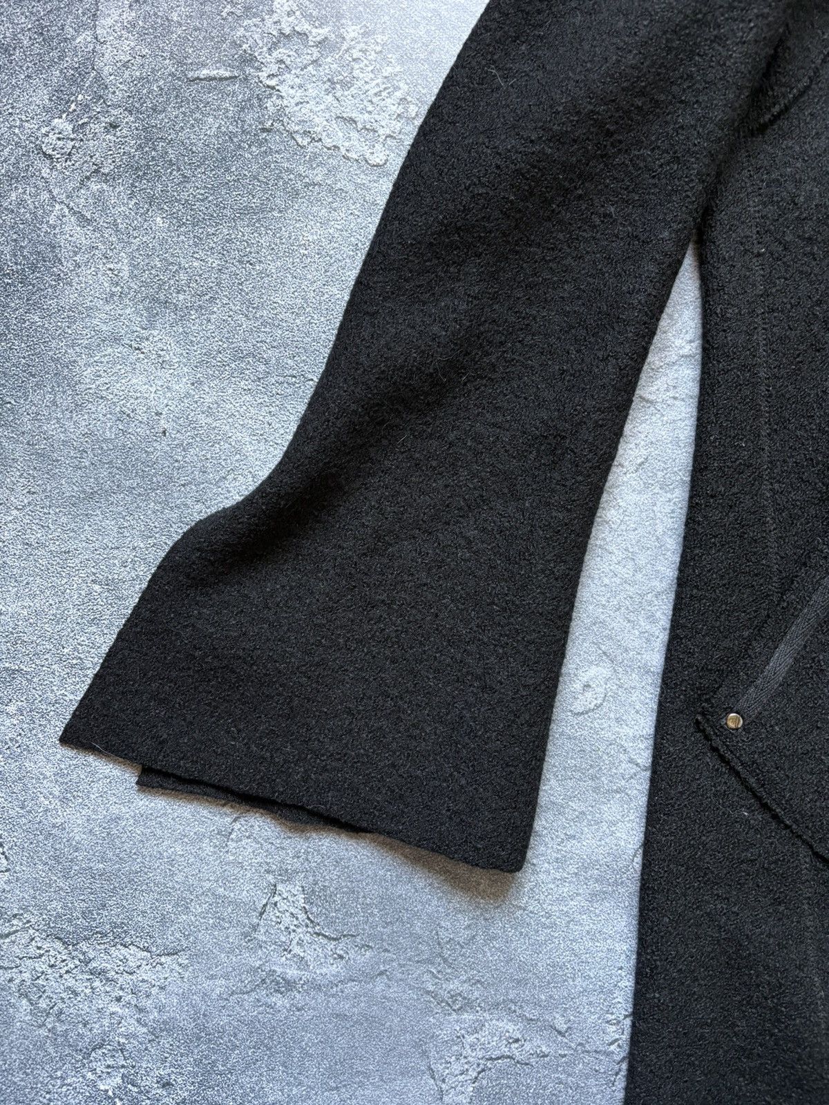 Cop Copine Archive 00s Cop Copine Avant Garde Hooded Long Wool Coat Size M / US 6-8 / IT 42-44 - 5 Thumbnail