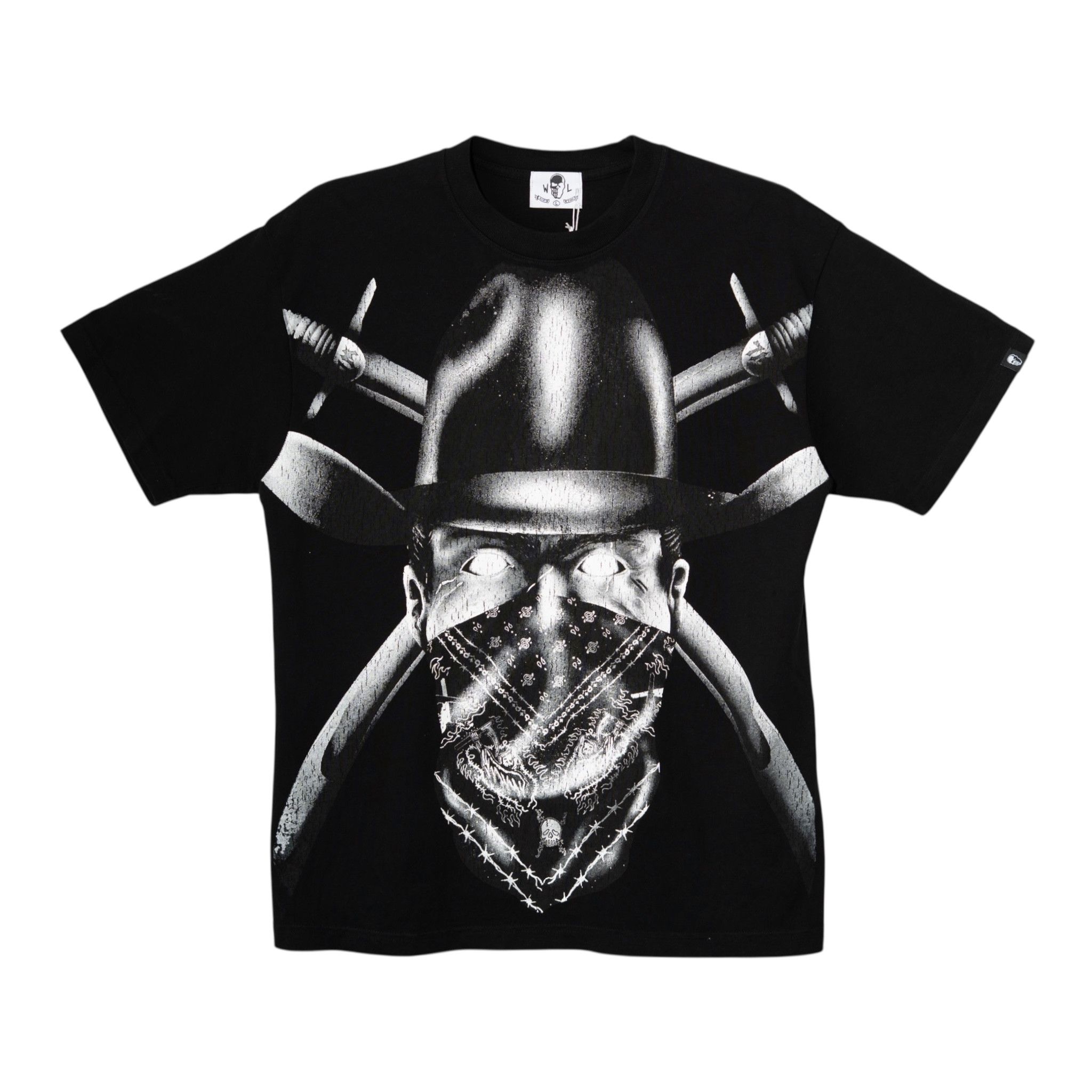 Warren Lotas Scarred Bandit Short Sleeve Tee Shirt Black Size US L / EU 52-54 / 3 - 1 Thumbnail