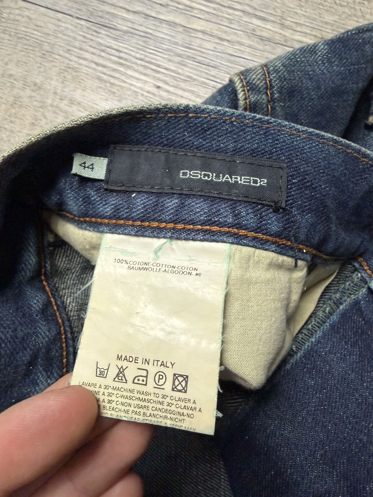 Dsquared2 Iconic Ranger “Antifit” Leather Patch Denim Pants Size US 30 / EU 46 - 7 Thumbnail