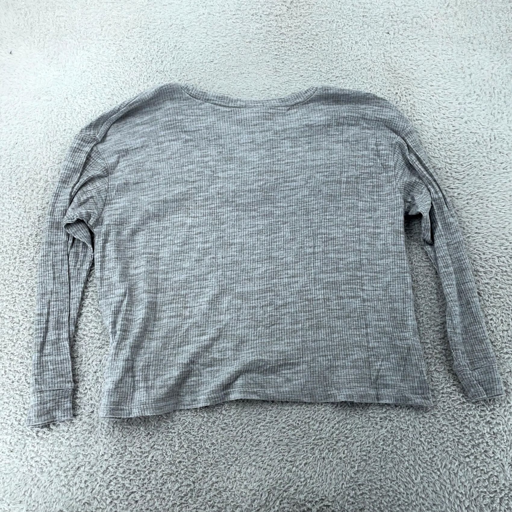 Vintage LuLaRoe Shirt Womens 2XL Gray Ribbed Knit Long Sleeve Lulu Scoop Neck Soft Shirt Womens Plus 2XL Gray Ribbed Knit Long Sleeve Scoop Neck Size XXL / US 16-18 / IT 52-54 - 3 Thumbnail