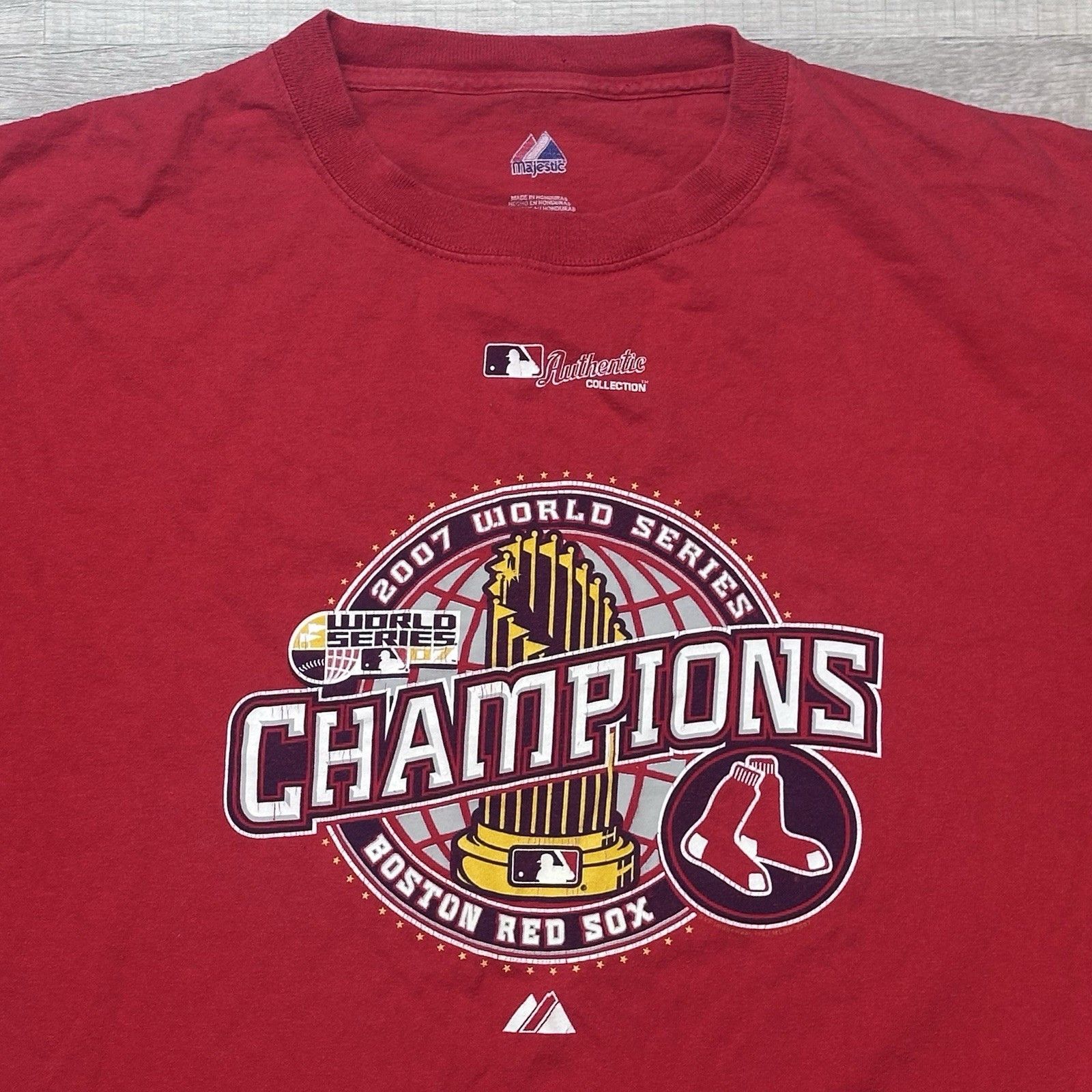Majestic Majestic Boston Red Sox 2007 World Series Champs T-Shirt MLB Size US XL / EU 56 / 4 - 5 Thumbnail