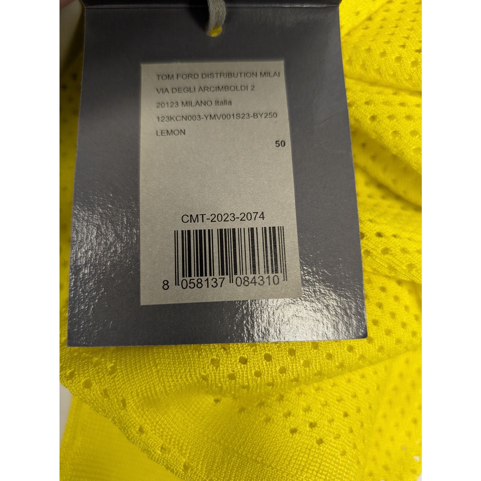 Tom Ford o1rshd1 Mesh Top Tank in Yellow Size US M / EU 48-50 / 2 - 9 Thumbnail