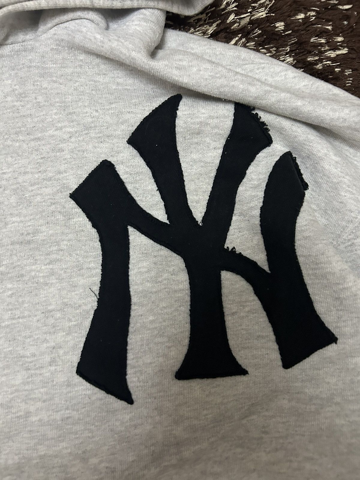 Vintage Costum made NY logo hoodie Size US XXL / EU 58 / 5 - 2 Thumbnail