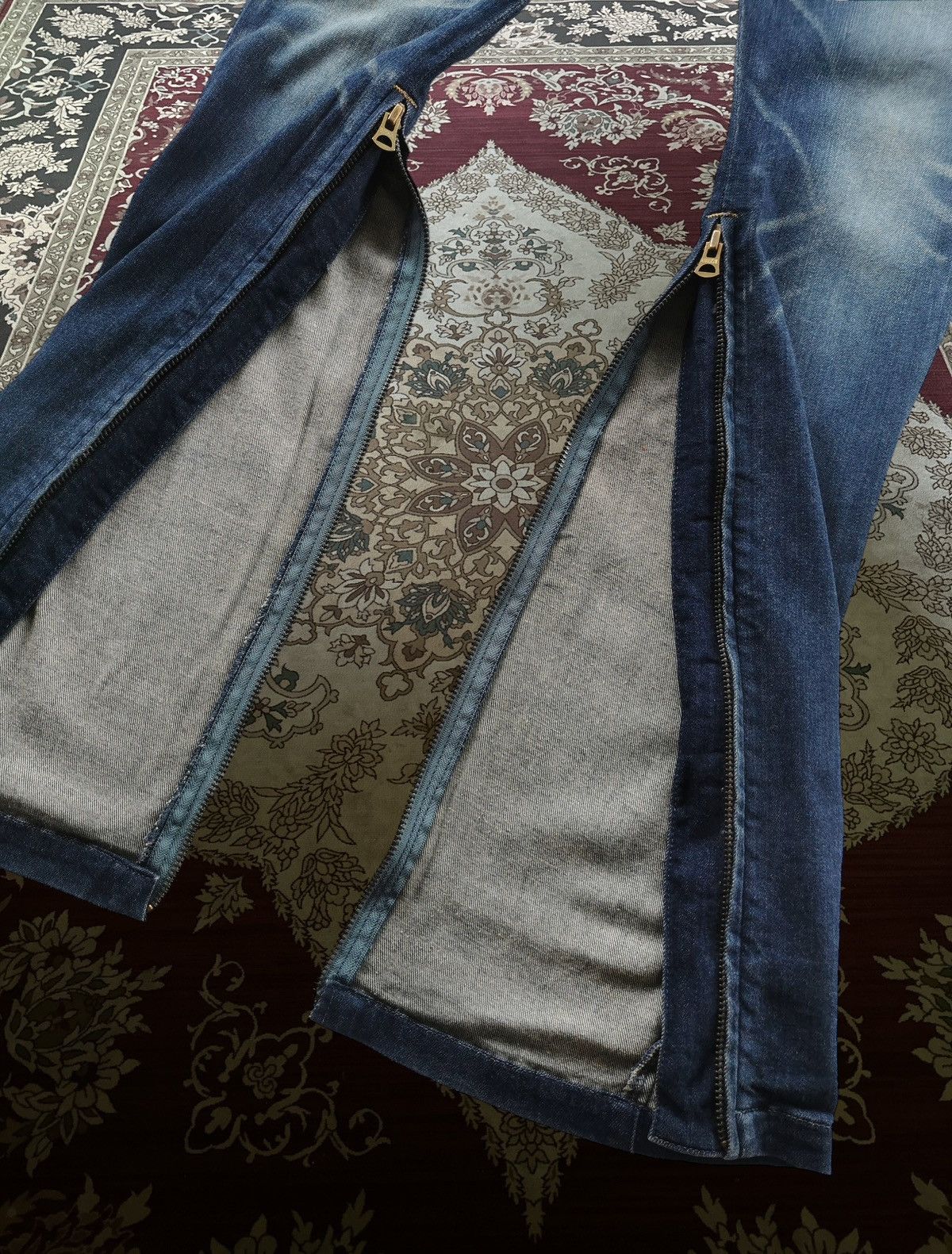 Takahiromiyashita The Soloist. Avantgarde zipper slim jogger biker jeans pants Size US 31 - 5 Thumbnail