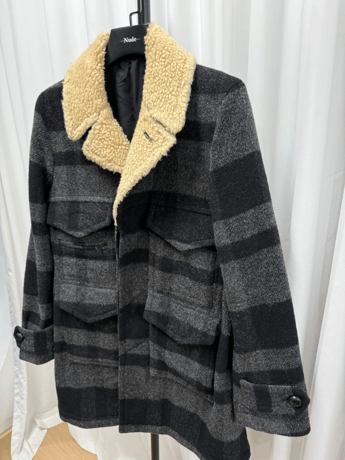 Number (N)ine Number (N)ine Sz 3 Number Nine 08AW Fur Neck Jacket-2506 Size US L / EU 52-54 / 3 - 2 Thumbnail