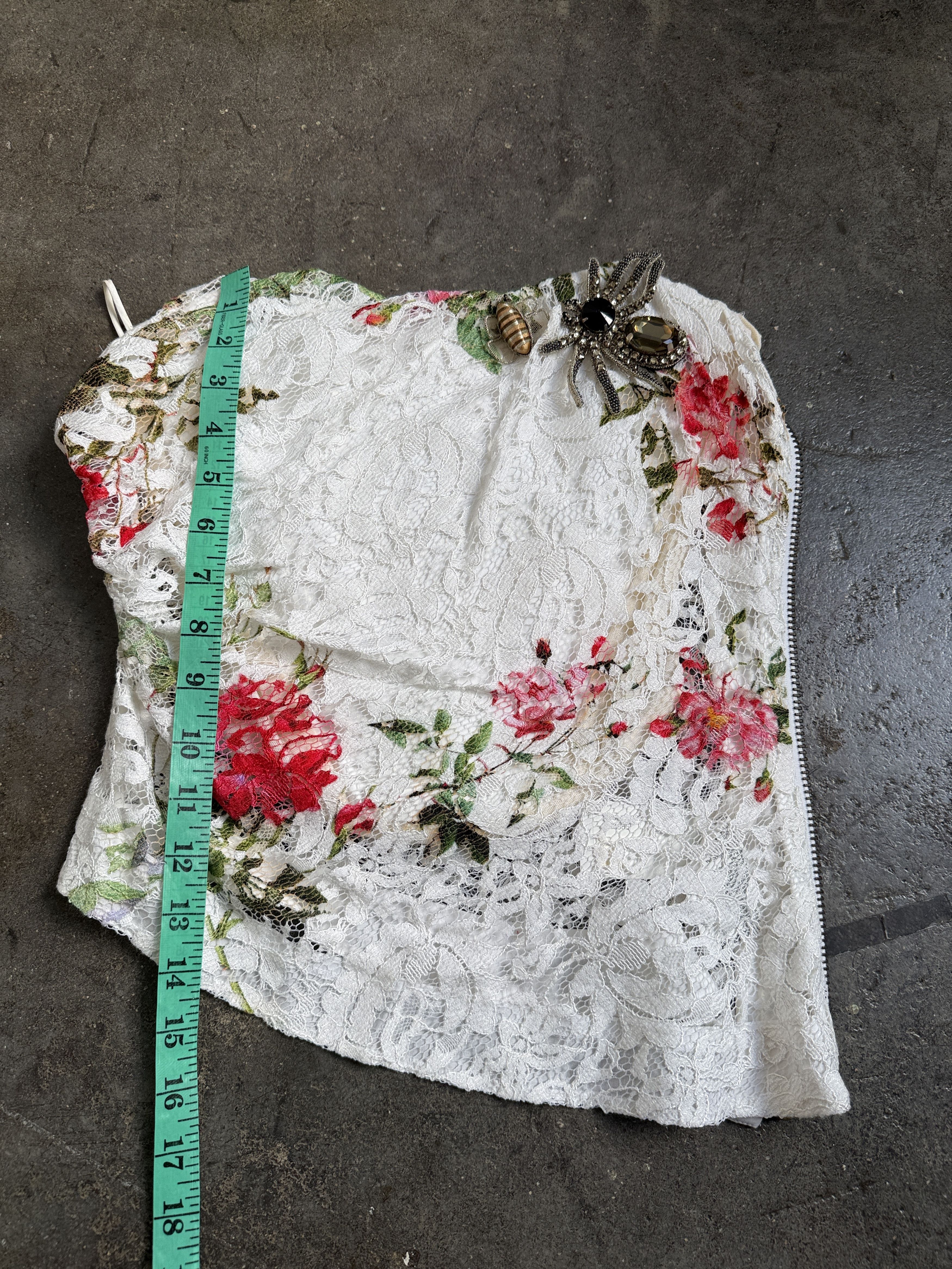 Vivienne Westwood Red Label INSANE S/S 2016 Lotus Flower Lace Corset Size S / US 4 / IT 40 - 17 Thumbnail